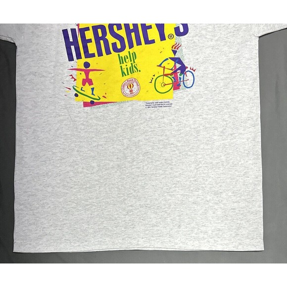 Vintage 90's Hershey's Children's Miracle Network Single Stitch T-Shirt Size XL - Picture 4 of 12